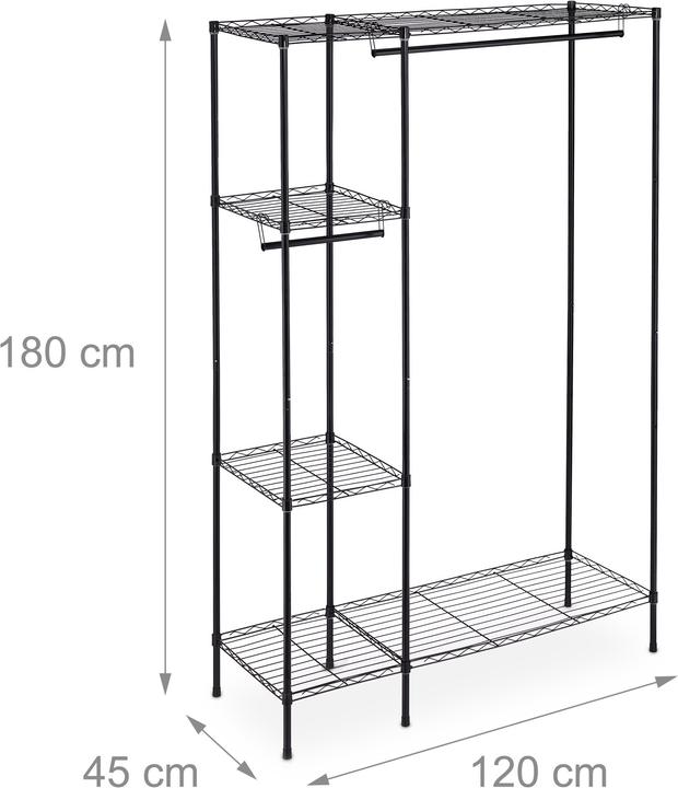 Produktbild Relaxdays Kleiderschrank (120 x 45 x 180 cm)
