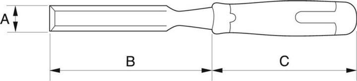 Produktbild Bahco Stechbeitel mit 2-Komponenten-Griff, 40 mm (40 mm)