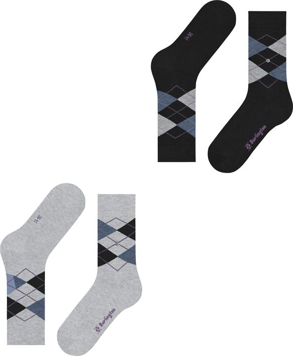 Immagine prodotto Burlington Socken Casual Bequem sitzend (Confezione da 2, 36 - 41)