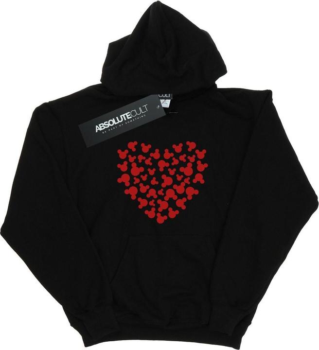 Immagine prodotto Disney Mickey Mouse Heart Silhouette Felpa con Cappuccio Uomo (XL)