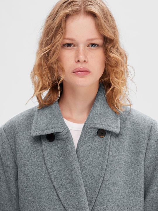 Produktbild Selected Femme Zweireihiger Wollmantel (36)