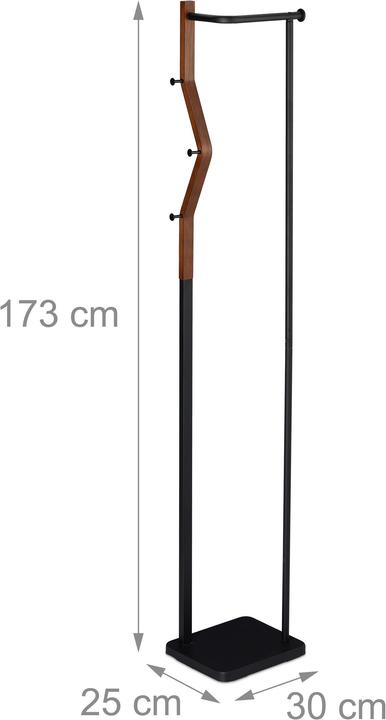 Actual product image Relaxdays Coat rack
