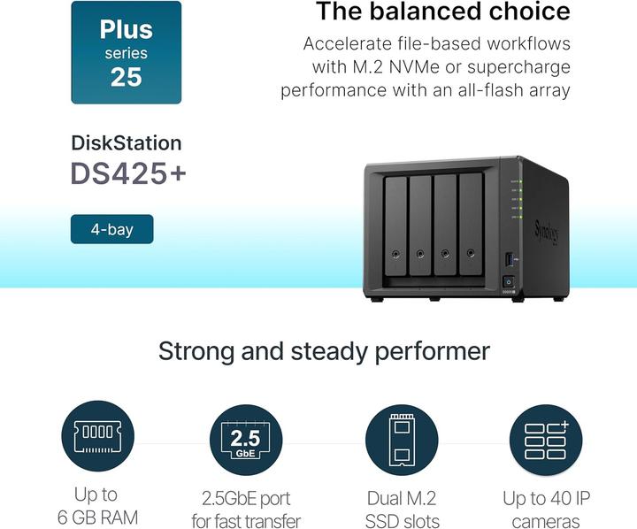 Produktbild Synology DS425+ (0 TB)