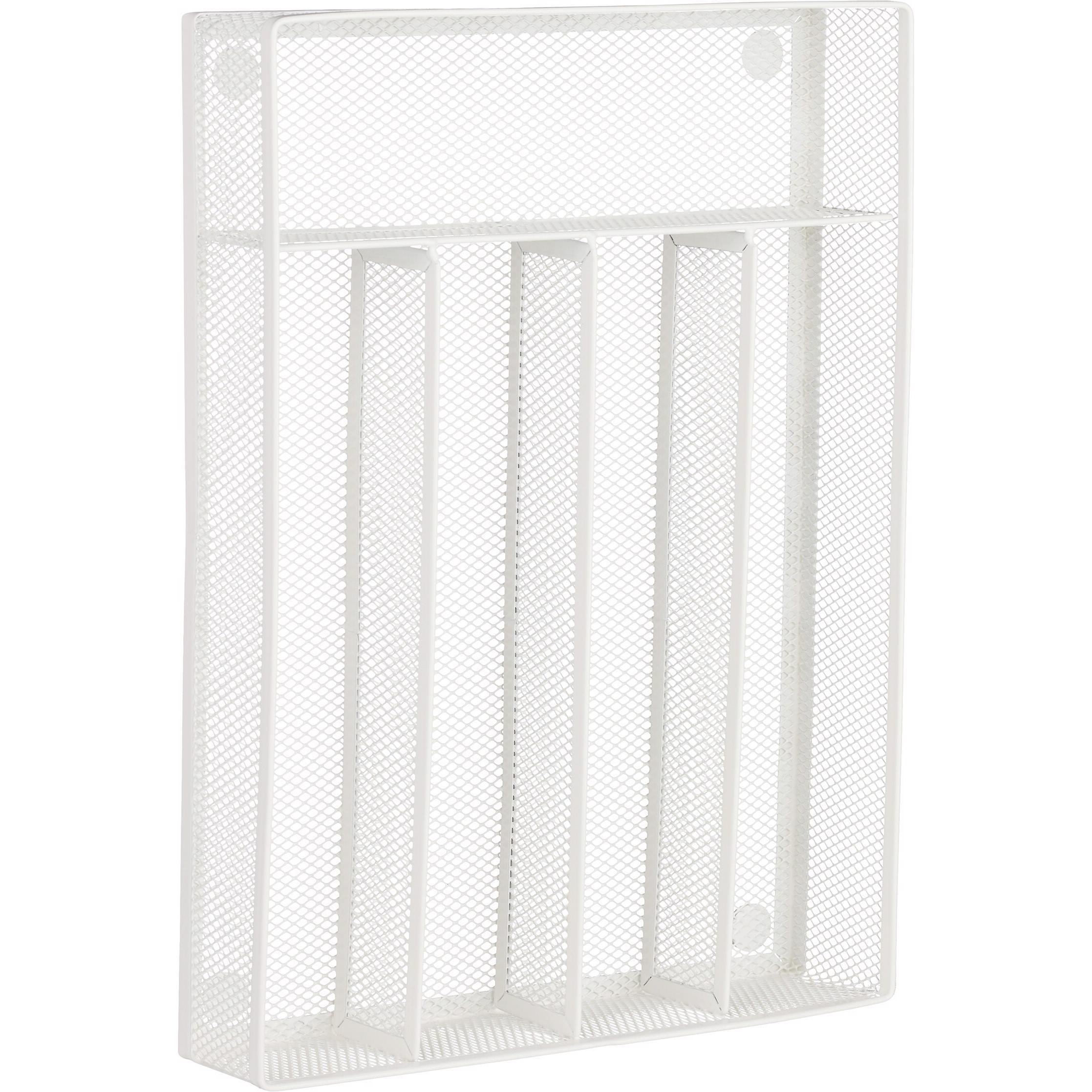 Thumbnail - Relaxdays Besteckkasten Metall, Besteckkasten, Weiss