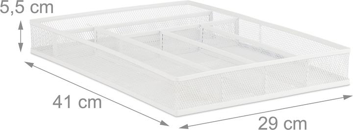 Actual product image Relaxdays Cutlery box metal