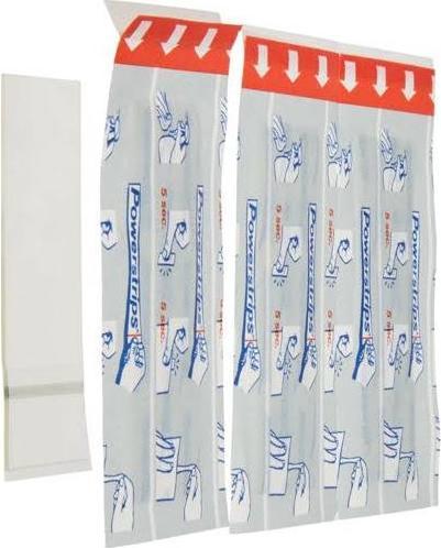 Produktbild tesa Powerstrips für Glas, transparente Klebestreifen