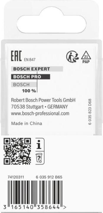 Produktbild Bosch Professional Zubehör Scharniernutfräser, 8 mm, D1 12,7 mm, L 12,7 mm, G 50,8 mm