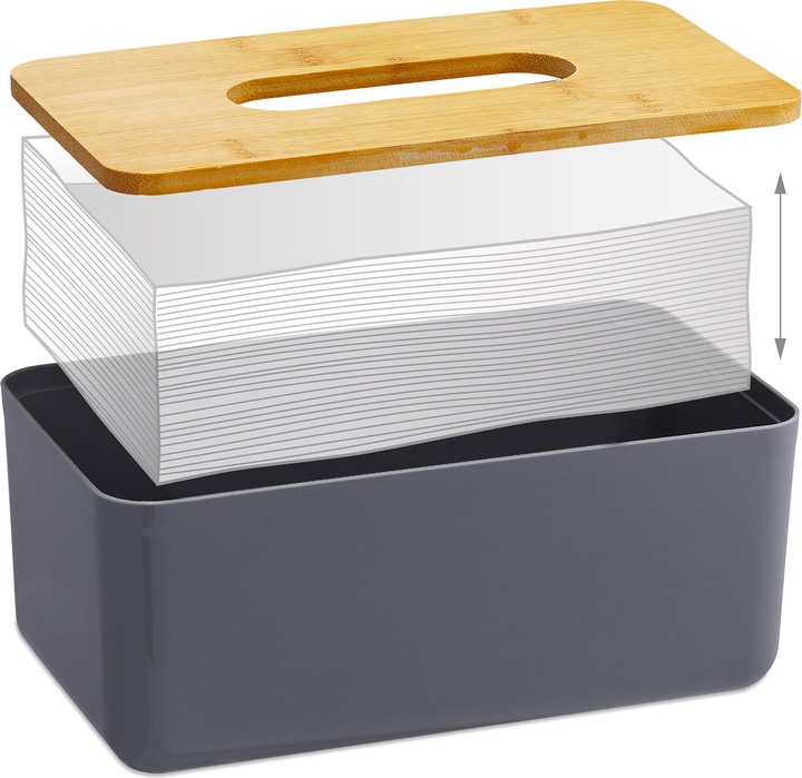 Actual product image Relaxdays Handkerchief box
