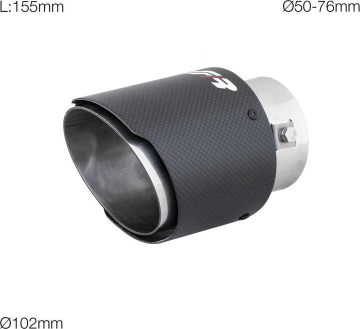 Simoni Racing Tailpipe trim 102mm round