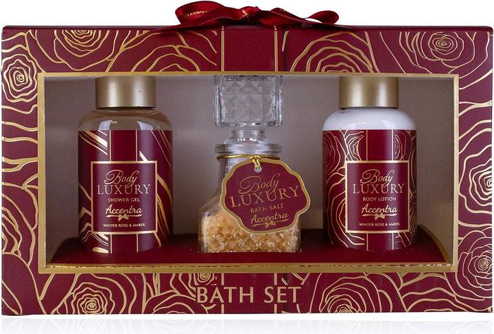 Image du produit Accentra Set de bain BODY LUXURY en coffret cadeau, parfum : Winter Rose & Amber (Set soin du corps)