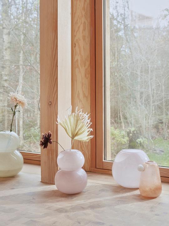 Produktbild OYOY Living Vase Lasi Medium, Rosa (1 x, 22.5 x 26 x 26.5 cm, 15.50 l)
