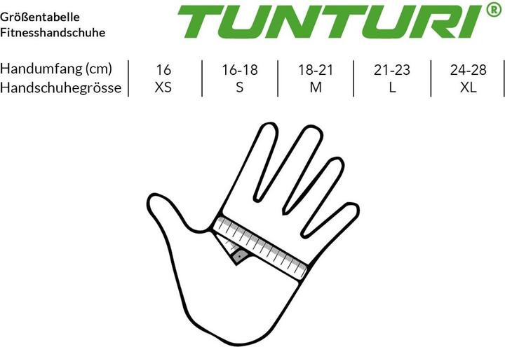 Actual product image Tunturi Krafttraining-Handschuhe “Pro Gel“ (XXL)