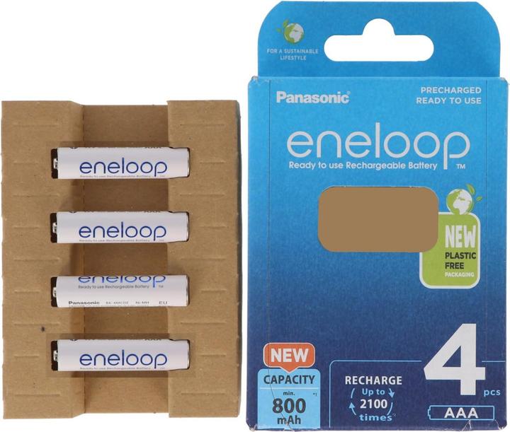 Image du produit Panasonic piles rechargeables ENELOOP BK-4MCDE (4 pcs, AAA, 800 mAh)