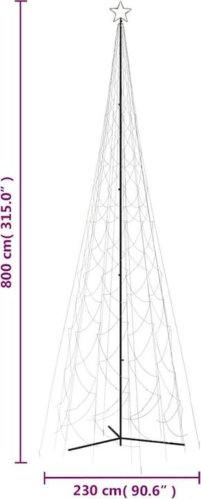 Produktbild vidaXL Weihnachtsbaumkegel