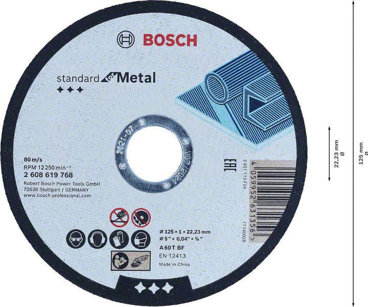 Immagine prodotto Bosch Zubehör Accessori 2608619768 2608619768 Disco da taglio dritto 180 mm 1 pz. In metallo