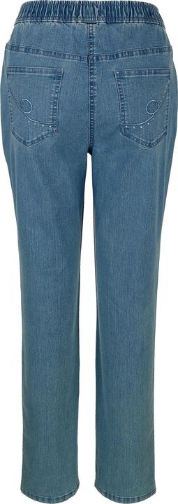 Actual product image Meyermode Jeans, Slim Fit, Ziernaht, 4-Pocket, Elastikbund (40)