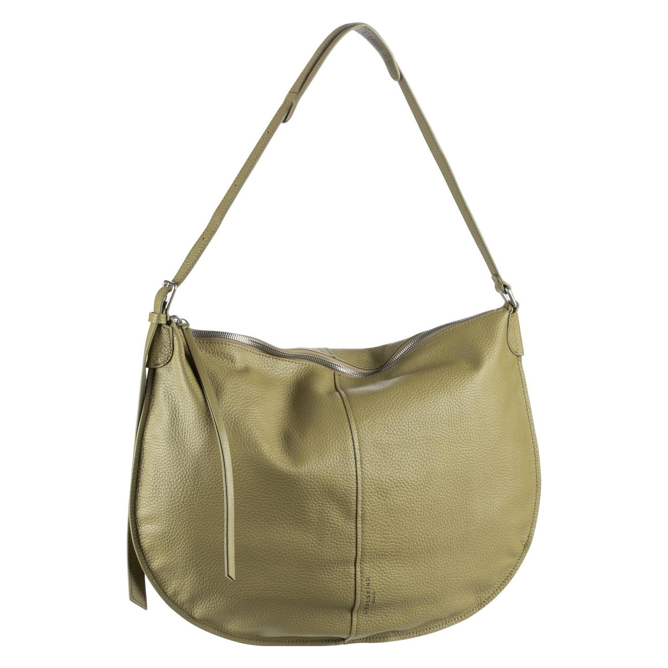 Liebeskind Berlin, Damen, Handtasche, Handtasche Naomi Pebble Hobo L, Grün, Braun