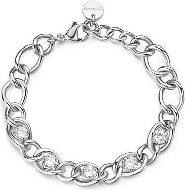 Brosway - Distinctive steel bracelet with cubic zirconia Ribbon BBN39