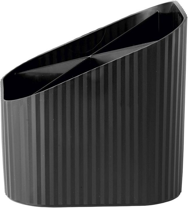 Produktbild Han Stifteköcher Re-X-LOOP, schwarz 4 Fächer, 100% recycelter Öko-Kunststoff
