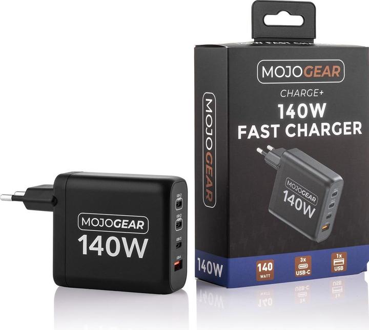 Productafbeelding Mojogear Charge+ 140W Gan USB-lichtnetadapter (MG-C02) (140 W)