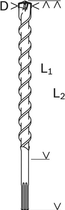 Actual product image Bosch Professional Zubehör Carbide hammer drill bit 14 mm (14 mm)