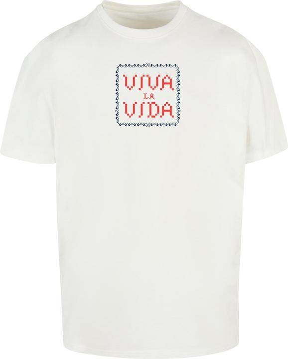 Merchcode Frida Kahlo - Pixels viva la vida Heavy Oversize Tee - 118083 (M)