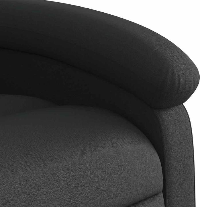 Image du produit VidaXL Fauteuil de massage noir cuir véritable,Couleur : noir,Matériaux