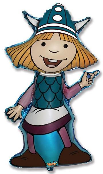 Produktbild Widmann Wickie: Silberfolienballon (1 x)