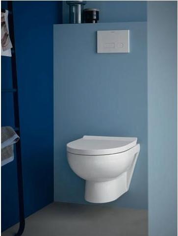 Produktbild Duravit Wand-WC DURASTYLE BASIC RIMLESS tief, 365x540mm weiss WG