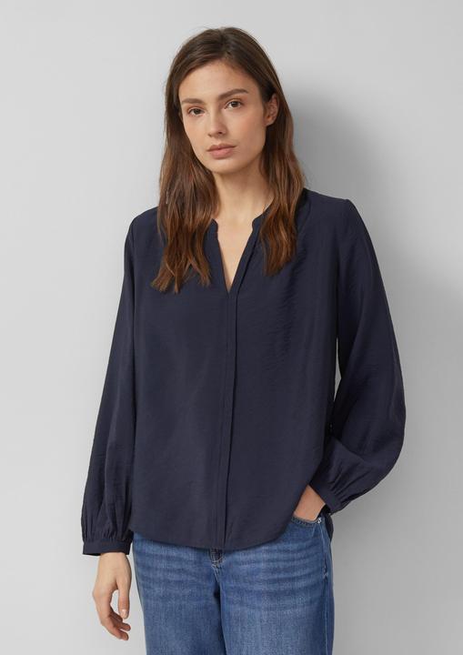 Immagine prodotto s.Oliver Bluse Viskosebluse mit Raffung und All-over-Print (38)