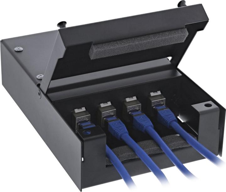 Produktbild InLine Anschlussdose Aufputz für 4x Keystone RJ45 Buchse
