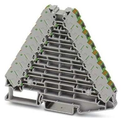 Phoenix Contact Grigio Ptrv 8 /Gn 3270232 Pannello Patch 0,14 Mm² 1,50 Mm² 10 Pz., Cavo + Spina Elettrica,