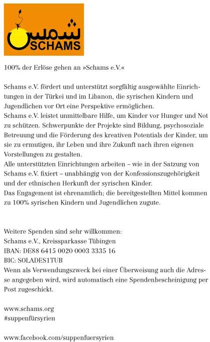 Produktbild Suppen für Syrien (Deutsch, Barbara Abdeni Massaad, 2017)