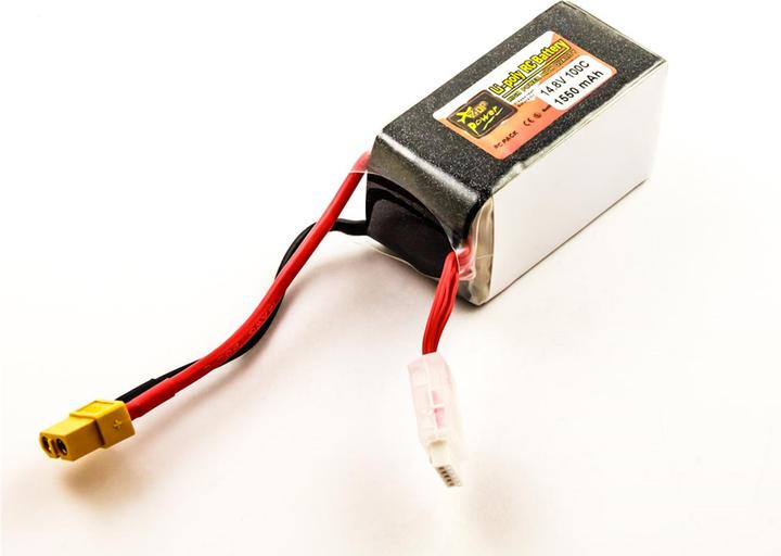Immagine prodotto AGI Batteria compatibile con il drone FPV 4S 100C con connettore XT60 (14.80 V, 1550 mAh)