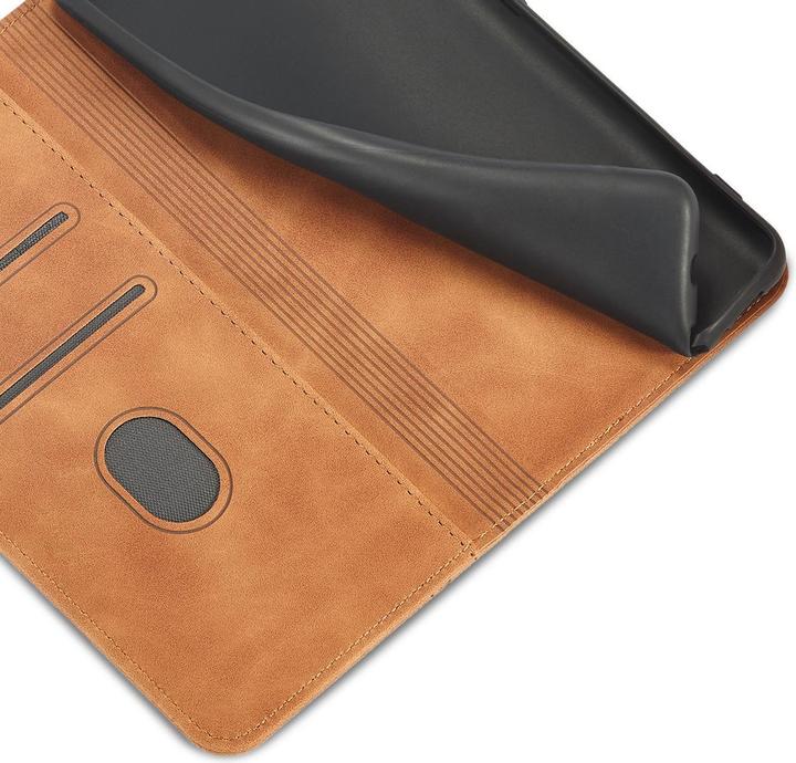 Actual product image Hurtel Magnet Fancy Case for Samsung Galaxy S23+ flip cover wallet stand brown (Samsung Galaxy S23+)
