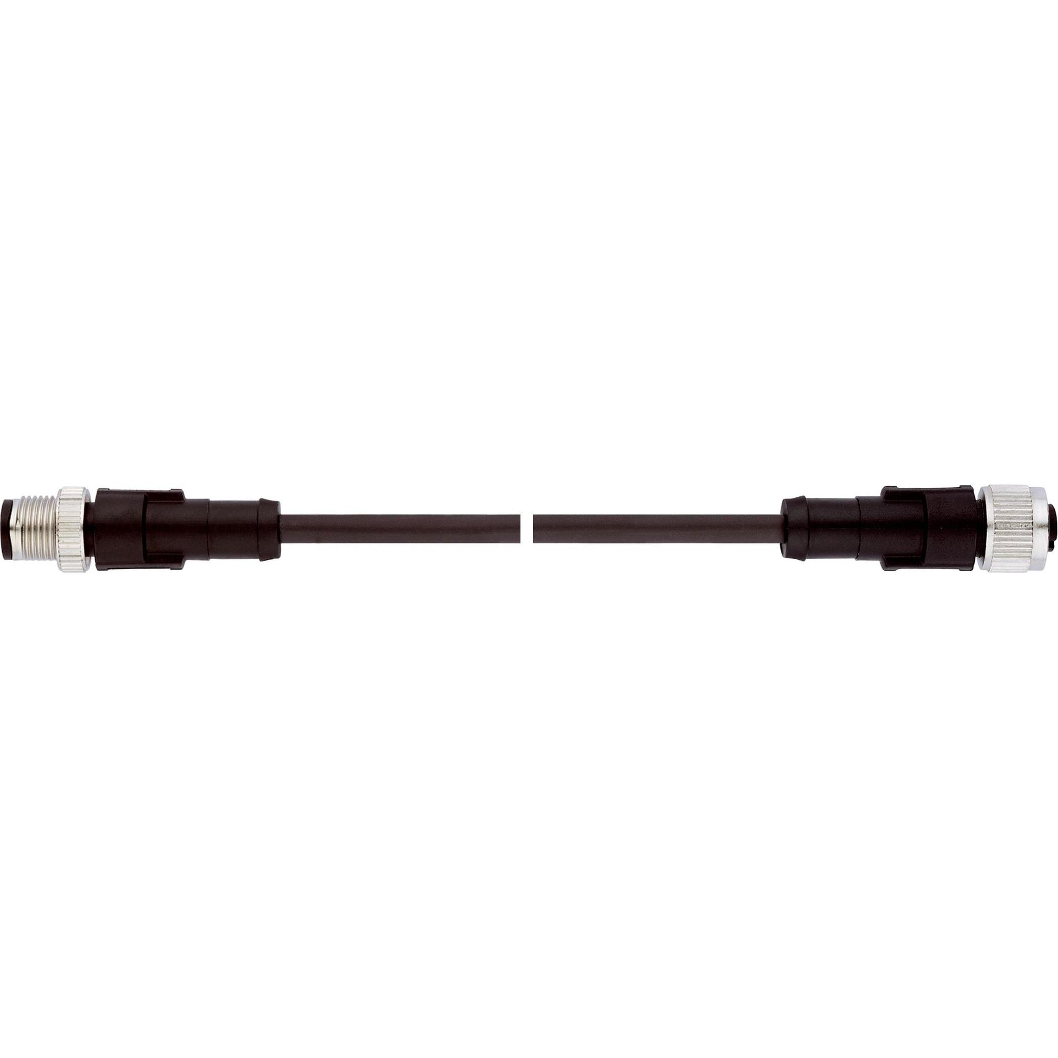 Lapp Anschlusskabel 5m, Elektronikkabel + Stecker, Schwarz