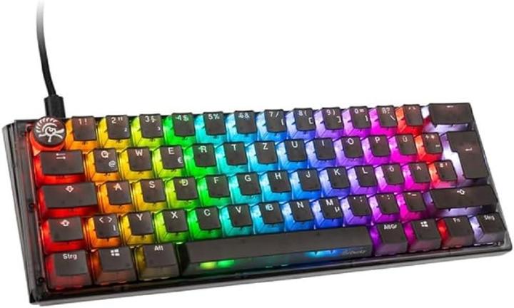 Actual product image Ducky One 3 Aura Black Mini Gaming Keyboard, RGB LED - MX-Silent-Red (DE, Cable)