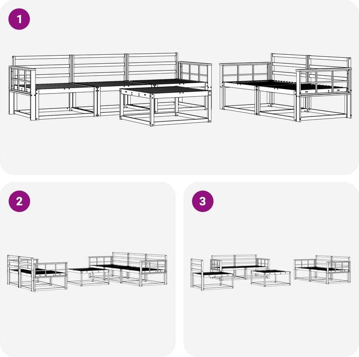 Produktbild vidaXL Outdoor-Sofagarnitur