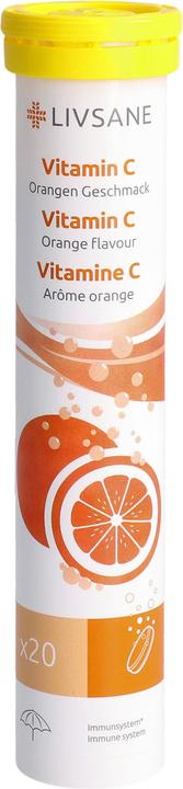 Actual product image Livsane Vitamin C (20 pcs., Effervescent tablet, 101 g)