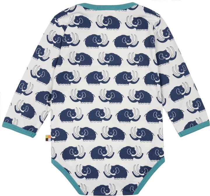 Produktbild loud + proud Body langarm Druck Mammut Ultramarin (74, 80)