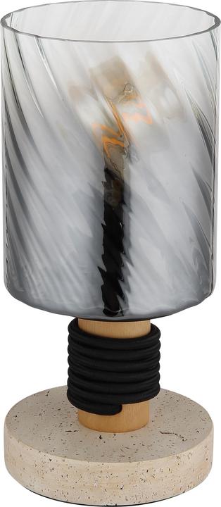 Produktbild Globo Osborne E27 Tischleuchte 40W Travertine-Optik, Beton Ø12cm 15777T (E27)