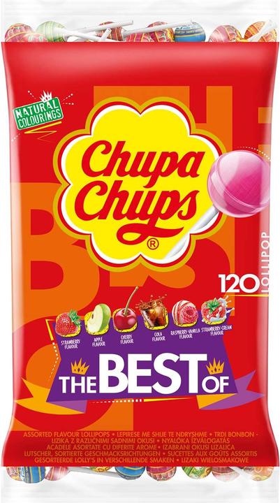 Actual product image Chupa Chups Lollipop Fruit (1440 g, 120 pcs.)