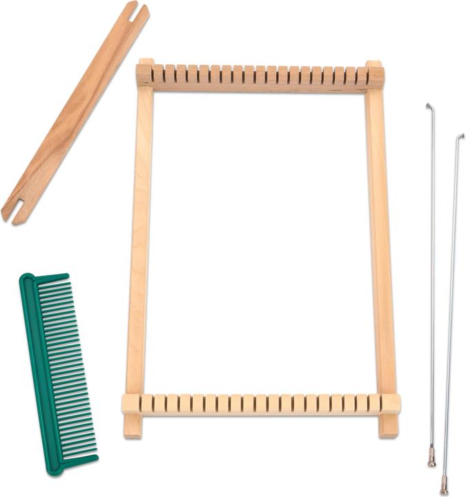 Actual product image Betzold Set: 10 school weaving frames, 16 cm weaving width