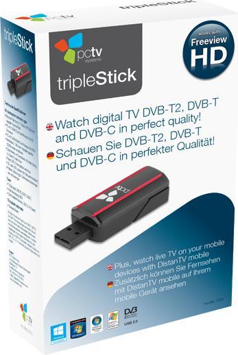 Produktbild Hauppauge NanoStick T2 DVB-T2/DVB-T (USB, DVB-T, DVB-T2, DVB-C)