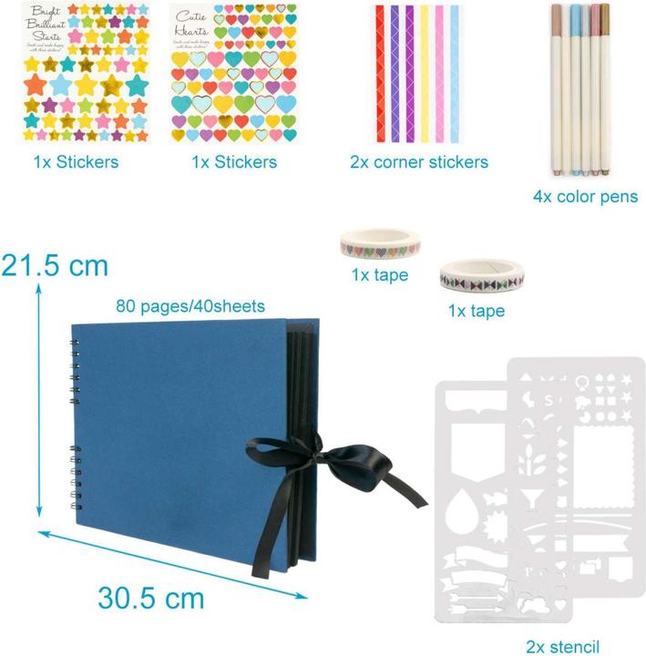 Image du produit Intirilife Album photo à personnaliser avec reliure à spirale