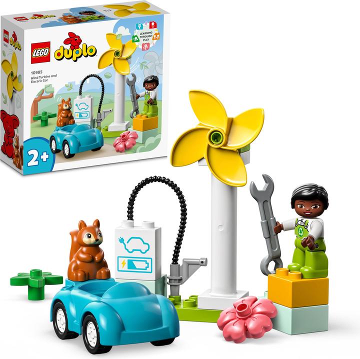 Actual product image LEGO Wind turbine and electric car (10985)