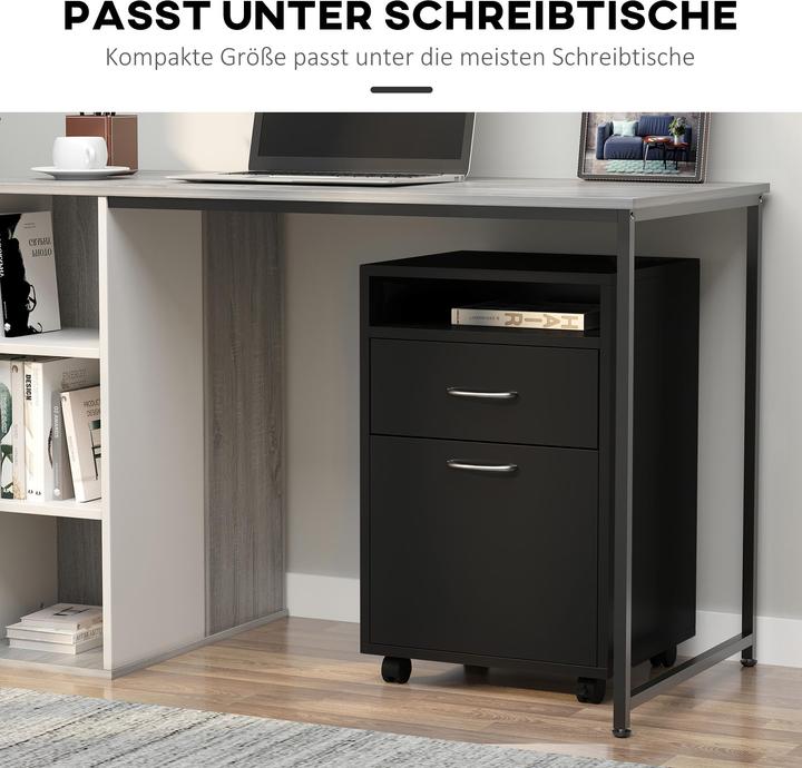 Produktbild Homcom Aktenschrank mit Rollen (40 x 35 x 60 cm)