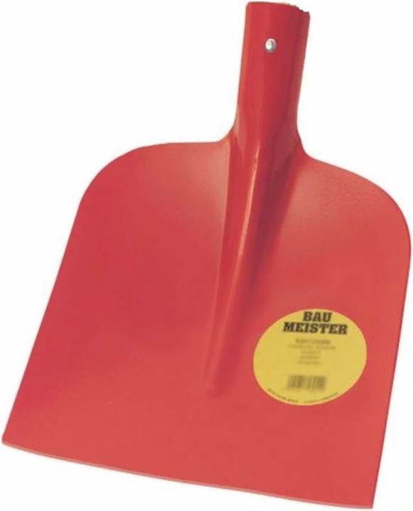 Actual product image Idealspaten Baumeister Holstein sand shovel red powder coated without handle