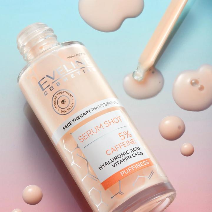 Image du produit Eveline Sérum Shot 5% Caffeine Serum For Puffiness Under The Eyes And Eyelids 30Ml (30 ml, Crème de jour)
