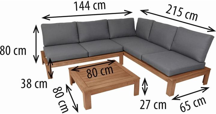 Actual product image Greemotion Loungeset Murano, Acacia
